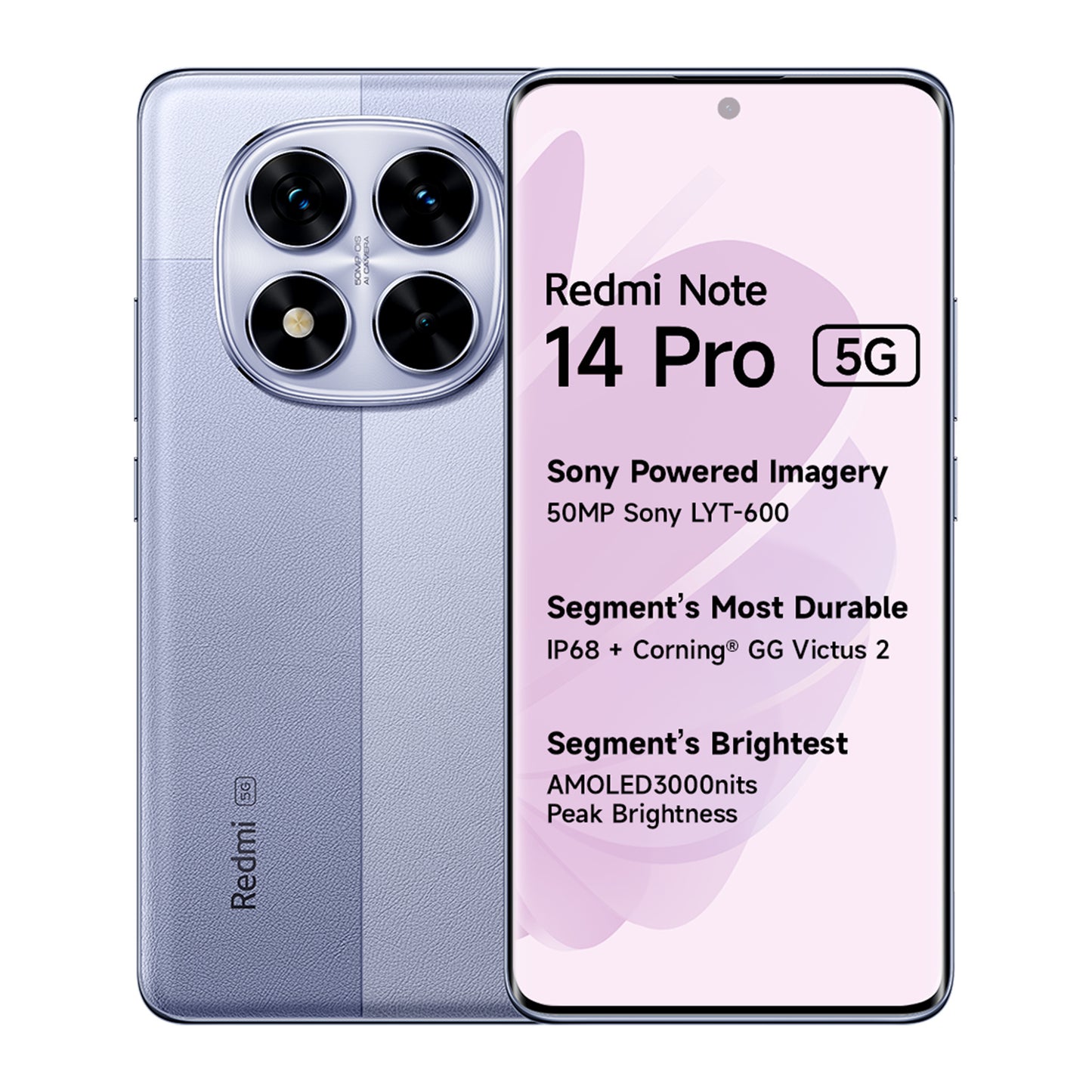Xiaomi Redmi Note 14 Pro 5G 256GB +8G RAM Lavender Purple