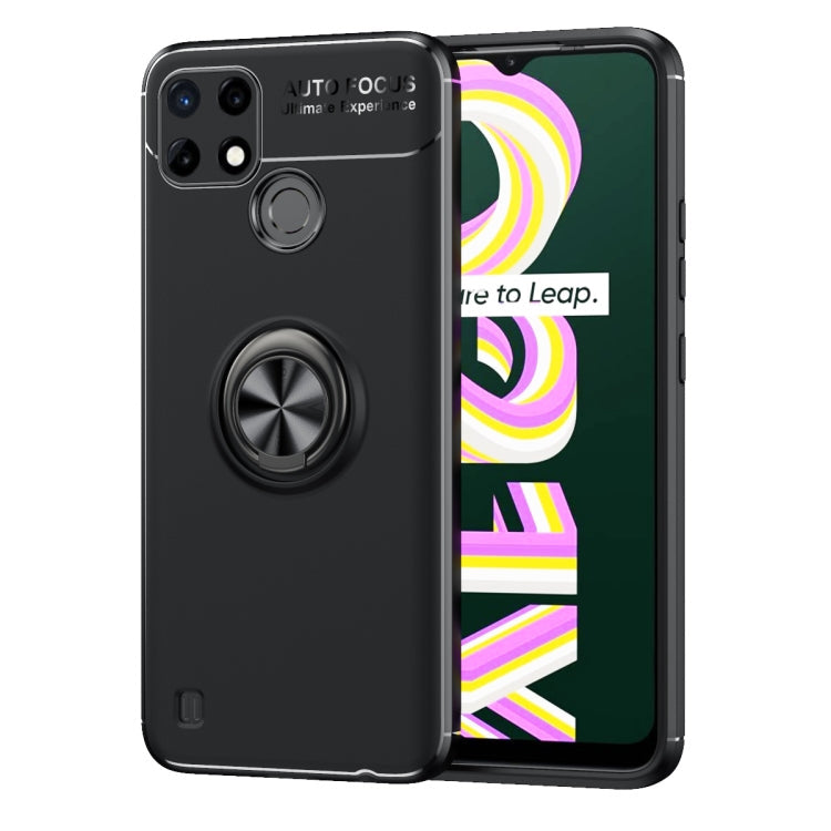 Copy of OPPO Realme C21Y Metal Ring Holder TPU Phone Case(Black)