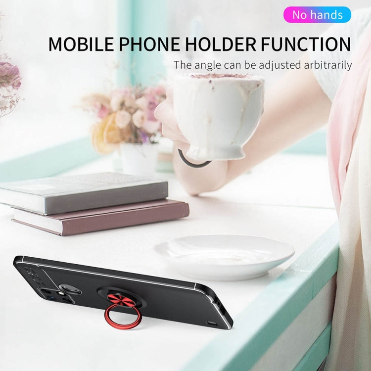 Copy of OPPO Realme C21Y Metal Ring Holder TPU Phone Case(Black)