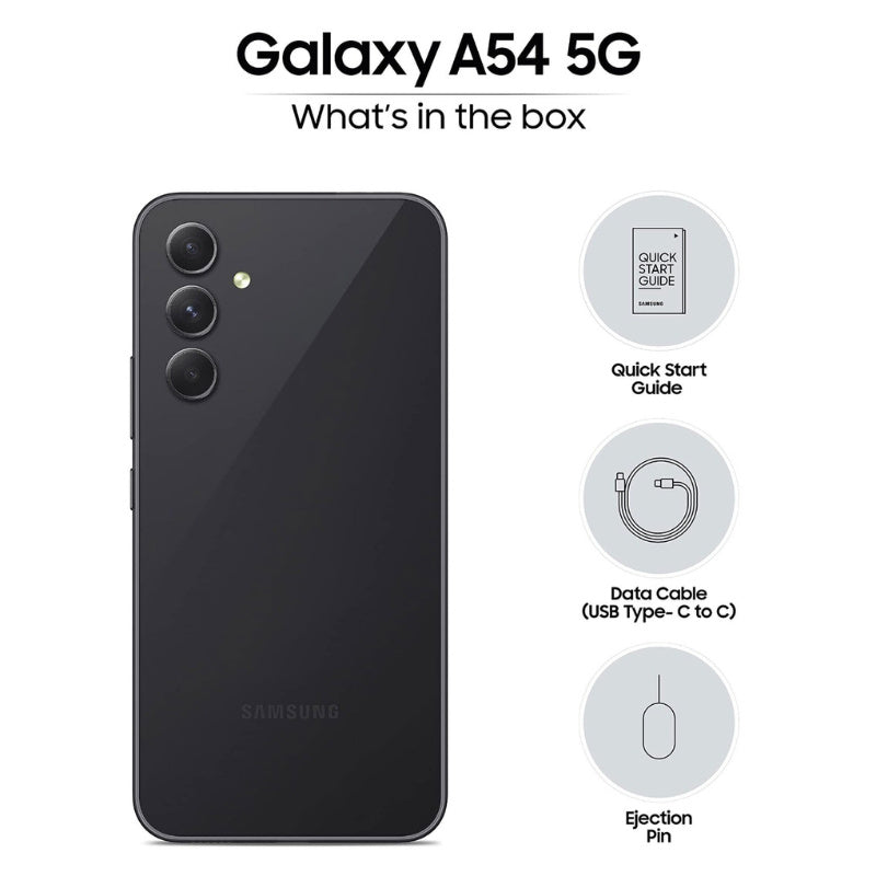 SAMSUNG A54 5G 128GB +8GB RAM AWESOME BLACK