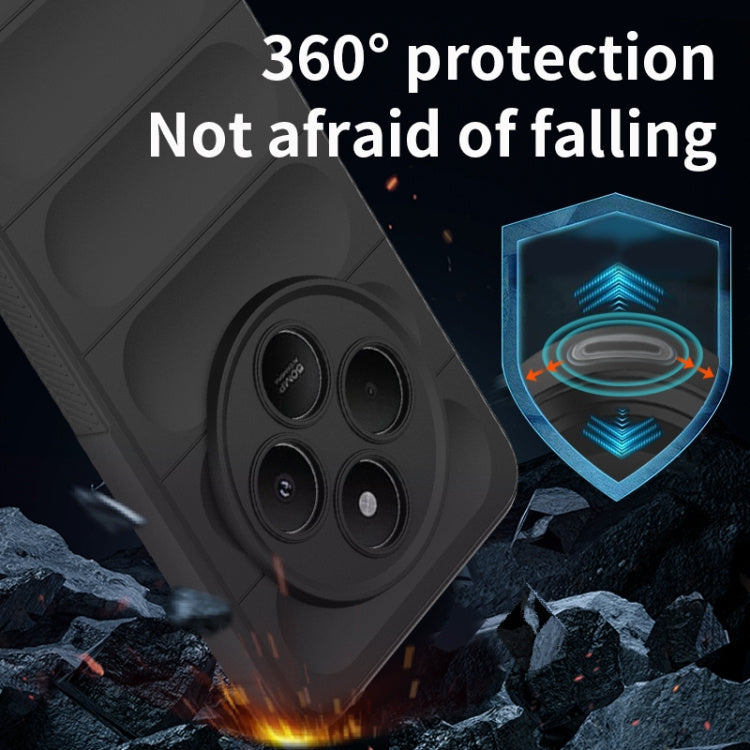 Redmi 14C 4G Global Magic Shield TPU + Flannel Phone Case(Wine Red)