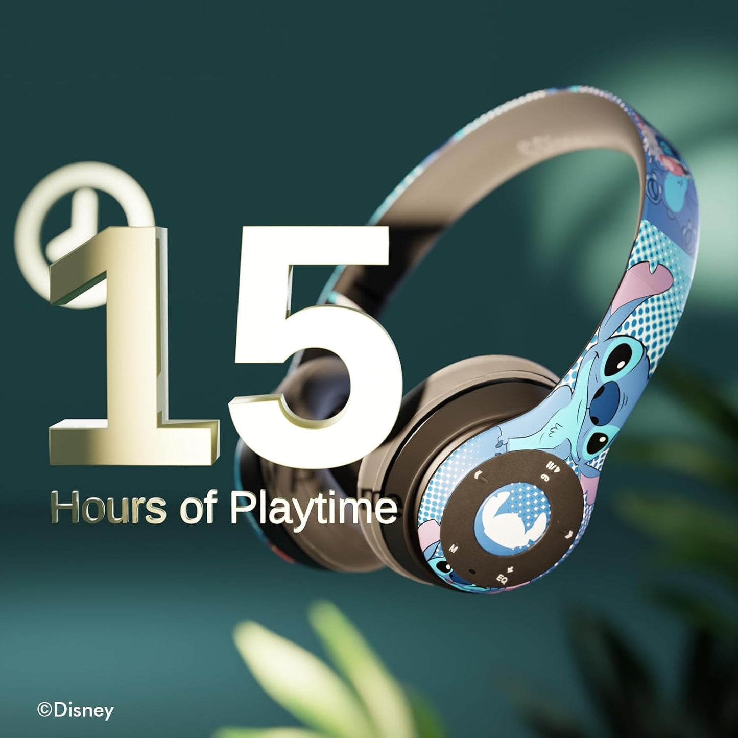 Disney Lilo & Stitch Expressions Bluetooth Over-Ear Headphones