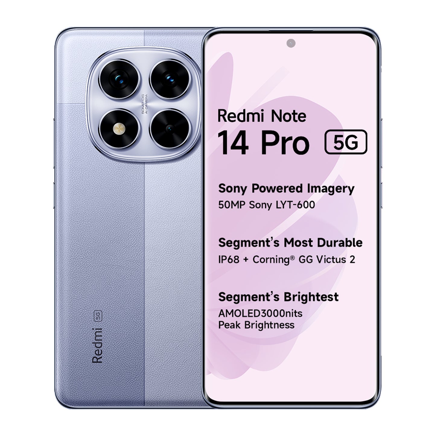 Xiaomi Redmi Note 14 Pro 5G 256GB +8G RAM Lavender Purple
