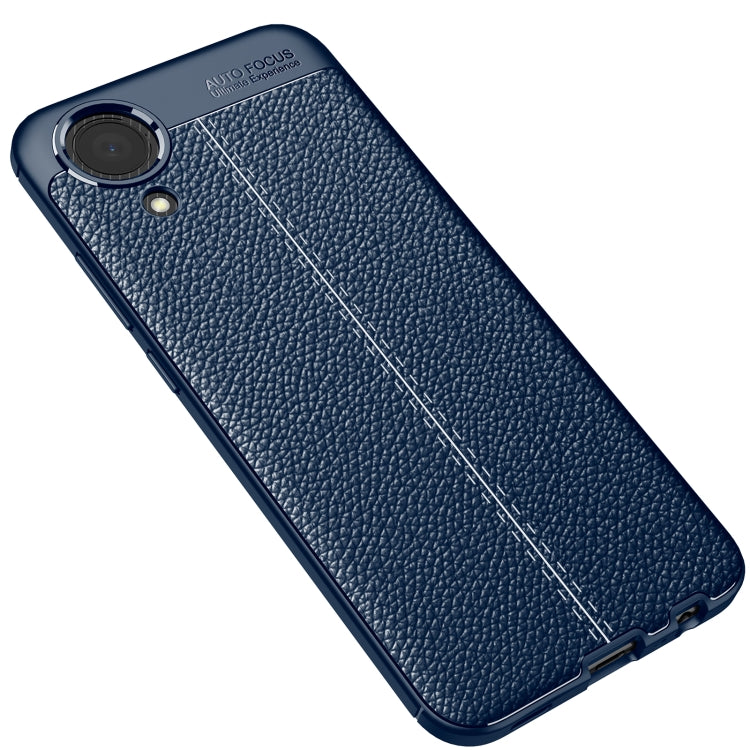 Samsung Galaxy A03 Core Litchi Texture TPU Shockproof Phone Case(Blue)