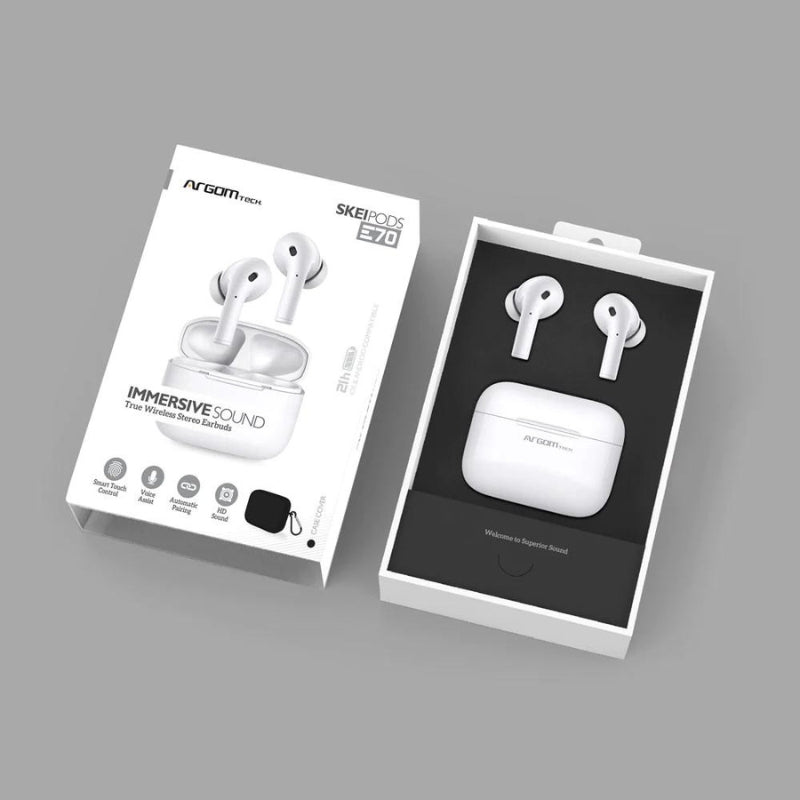 SKEIPODS E70 TRUE WIRELESS STEREO BT EARBUDS ARG-HS-5070BK