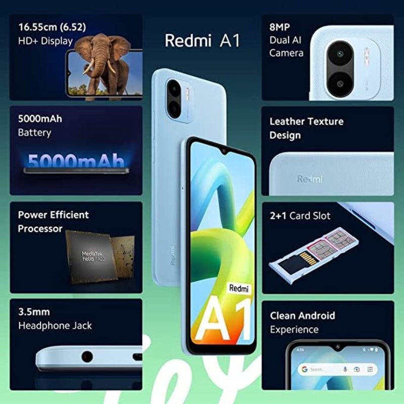 REDMI A1 32GB +2GB RAM BLACK