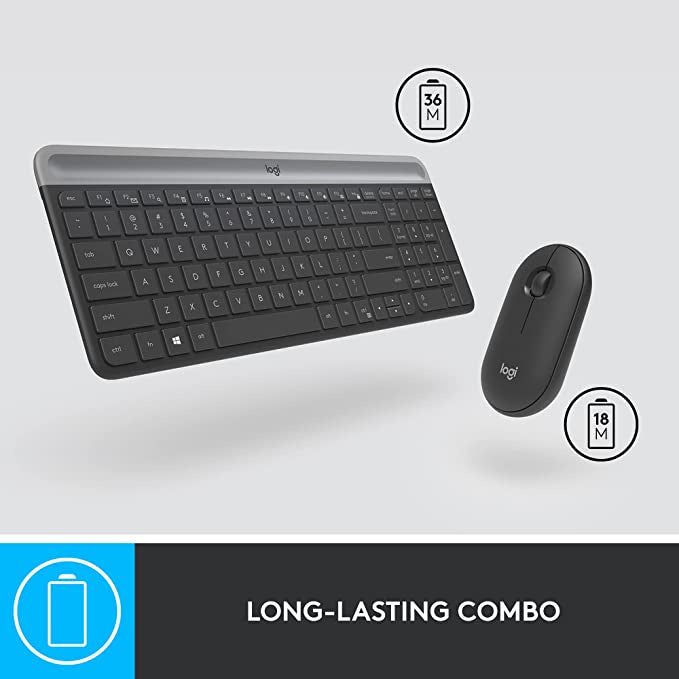 Logitech MK470 Slim Wireless Keyboard and Mouse Combo
