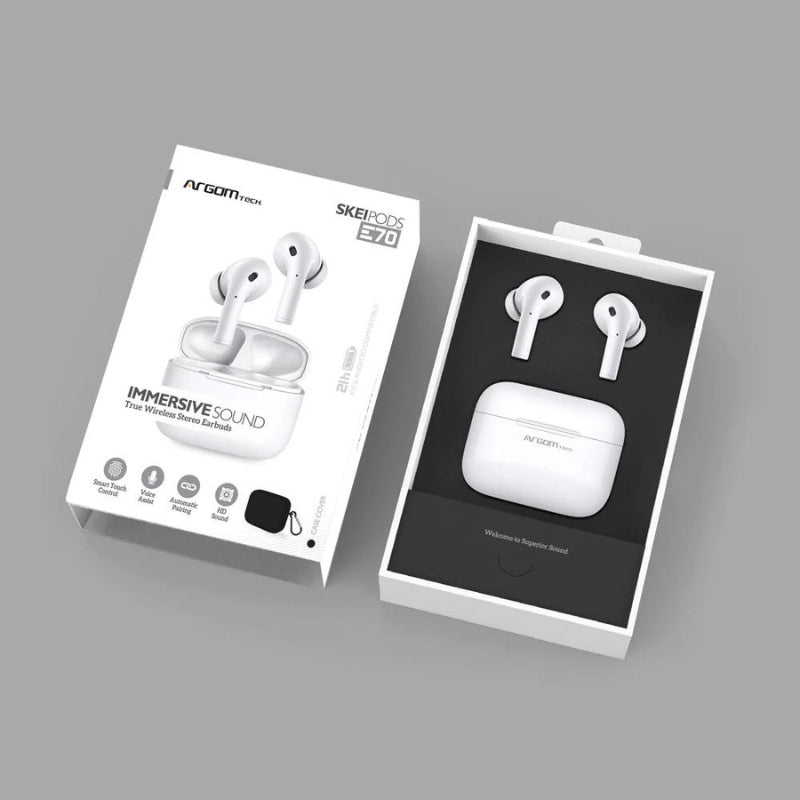 SKEIPODS E70 TRUE WIRELESS STEREO BT EARBUDS ARG-HS-5070PK