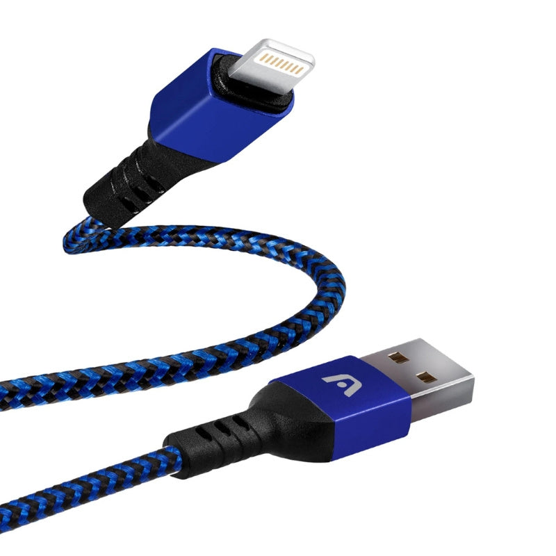 CABLE LIGHTNING TO USB 2.0 NYLON BRAIDED DURA FORM ARG-CB-0023BL