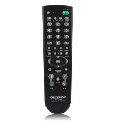 Chunghop Universal TV Remote Control (RM-139ES)(Black)