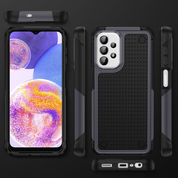 Samsung Galaxy A23 A32 A13 A04S PC + TPU Shockproof Protective Phone Case(Grey+Black)