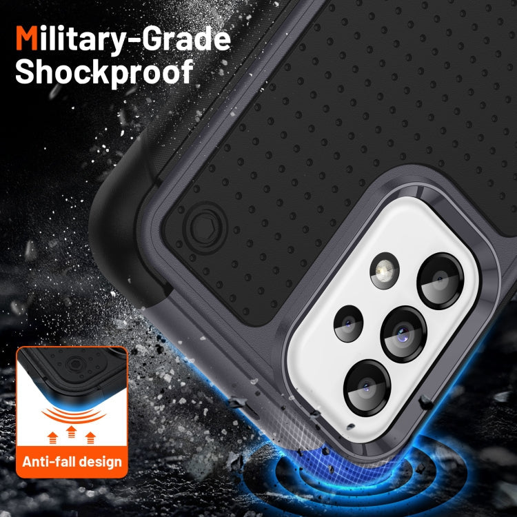 Samsung Galaxy A23 A32 A13 A04S PC + TPU Shockproof Protective Phone Case(Grey+Black)