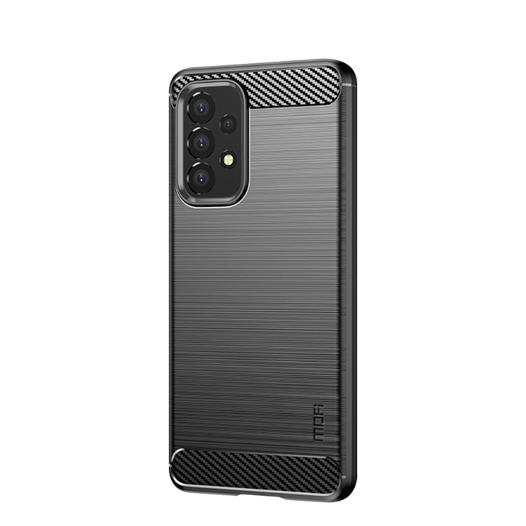 Samsung Galaxy A53 5G MOFI Gentleness Brushed Carbon Fiber Soft TPU Case(Black)