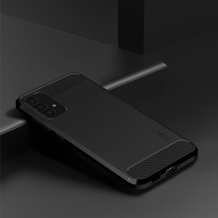 Samsung Galaxy A53 5G MOFI Gentleness Brushed Carbon Fiber Soft TPU Case(Black)