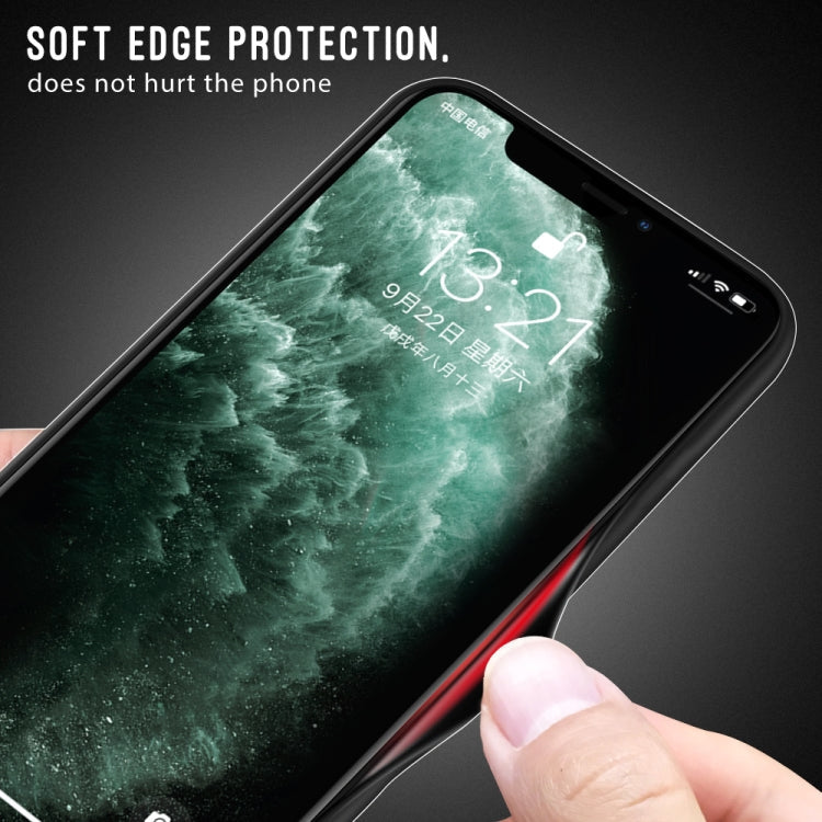 Samsung Galaxy S23 5G Texture Gradient Glass TPU Phone Case(Black)