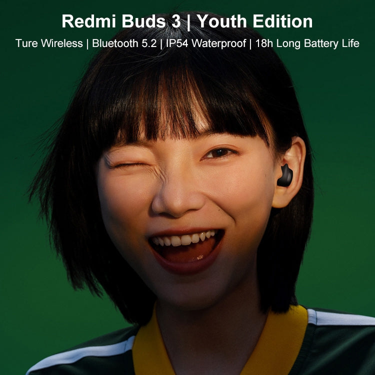 Original Xiaomi Redmi Buds 3 Lite Bluetooth 5.2 In-Ear Noise Cancelling Wireless Earphone with Charging Case
