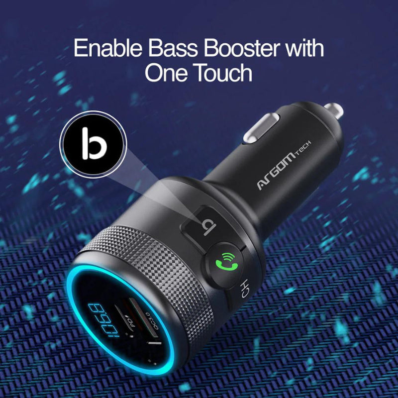 SPECTRO T1 BT HANDS FREE CAR KIT WITH DUAL FAST CHARGING PORTS (PD + QC3.0 USB)