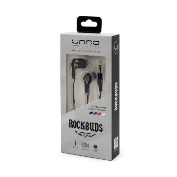 UNNO ROCKBUDS EARBUDS BLACK HS7003BK No Mic