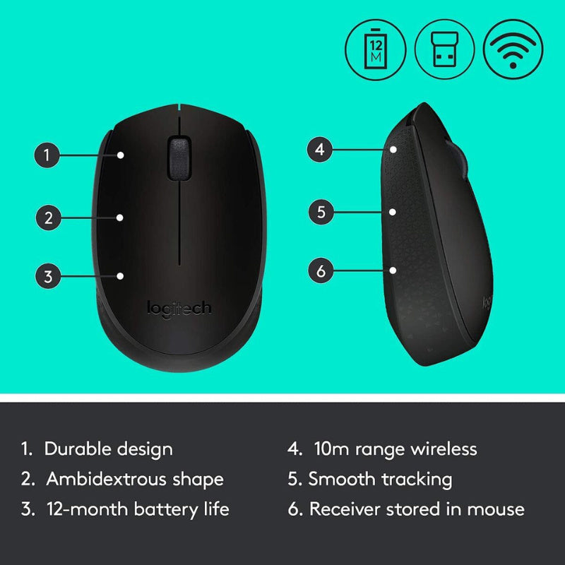 M170 WIRELESS MOUSE BLACK