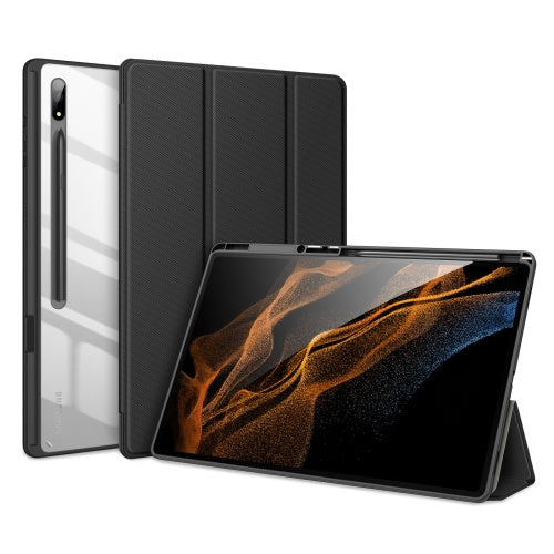 Samsung Galaxy Tab S8 Ultra  Horizontal Flip Leather Tablet Case(Black)