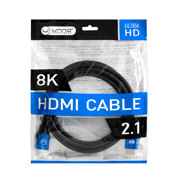 UNNO 8K HDMI 2.1 CABLE | 6FT CB4227BL