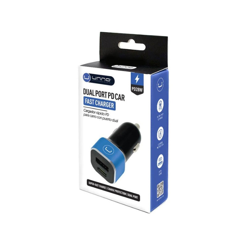 DUAL PORT PD CAR CHARGER | PD28W PW5025BK