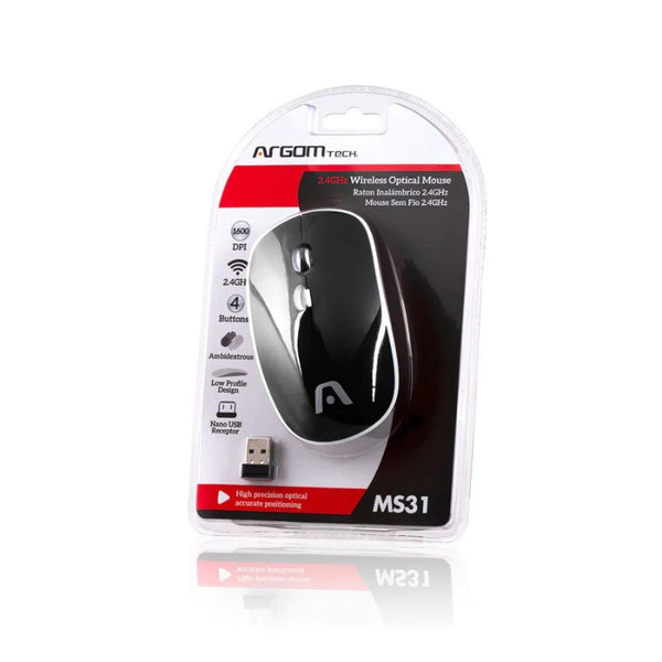 2.4GHZ WIRELESS OPTICAL MOUSE MS31 ARG-MS-0031BK