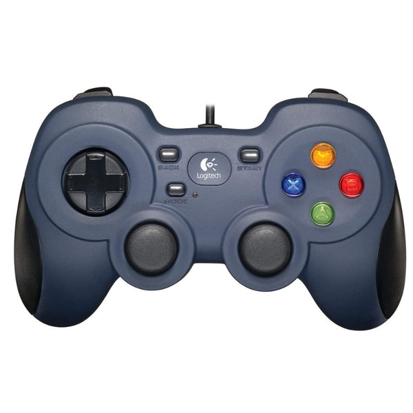Logitech F310 Wired Gamepad Controller Console Like Layout 4 Switch D-Pad PC - Blue/Black
