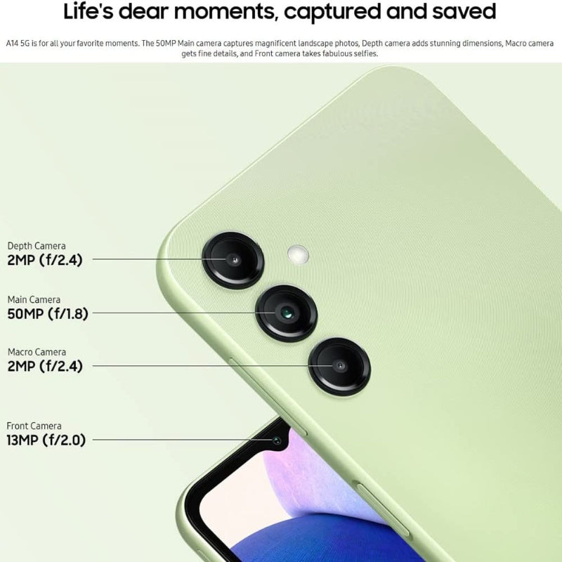 SAMSUNG A14 4G 128GB+4GB RAM GREEN