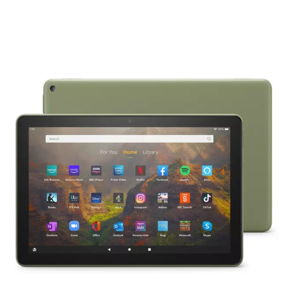 Amazon Fire HD 10 tablet 32 GB + 3GB RAM, latest model (2021 release), Olive