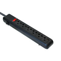 Copy of 6-OUTLETS POWER STRIP 110/120V ARG-AC-0252BK