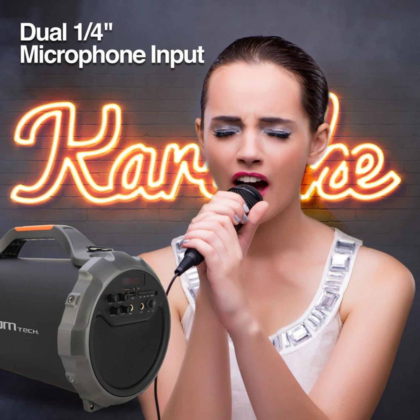 BAZOOKA PRO BEATS WIRELESS BT SPEAKER ARG-SP-3360BK