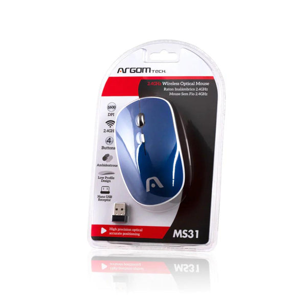 2.4GHZ WIRELESS OPTICAL MOUSE MS31 ARG-MS-0031BL