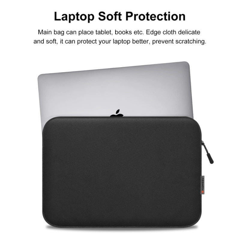 13.0 inch Sleeve Case Zipper Laptop Carrying Bag (Black)