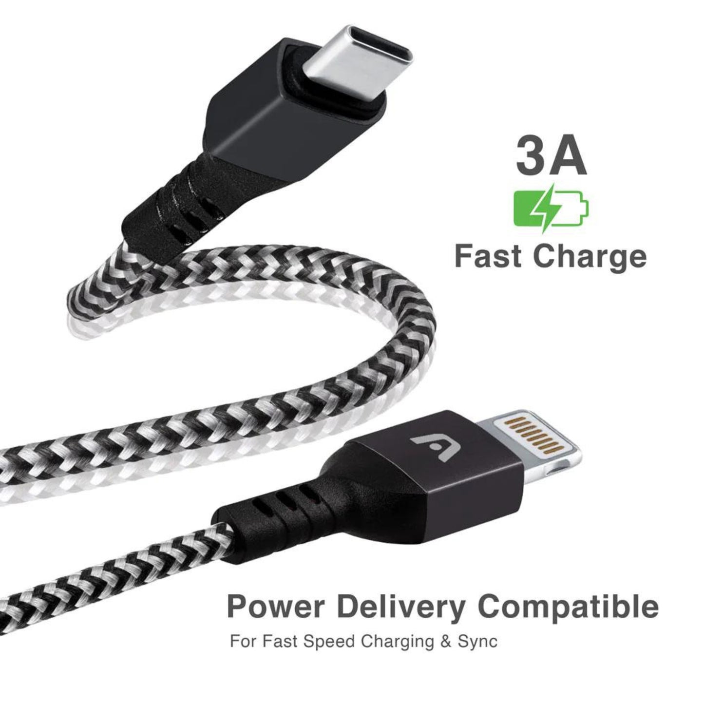 DURA FORM TYPE-C TO LIGHTNING FAST CHARGE CABLE 1.8M/6FT ARG-CB-0024WT