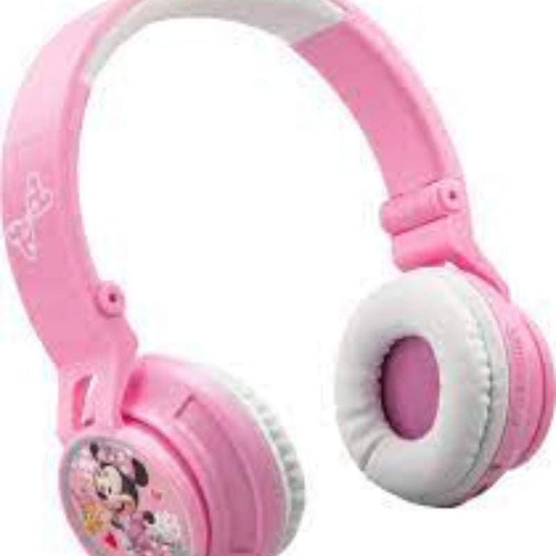 Disney Junior Minnie Bluetooth Headphones - White/Pink