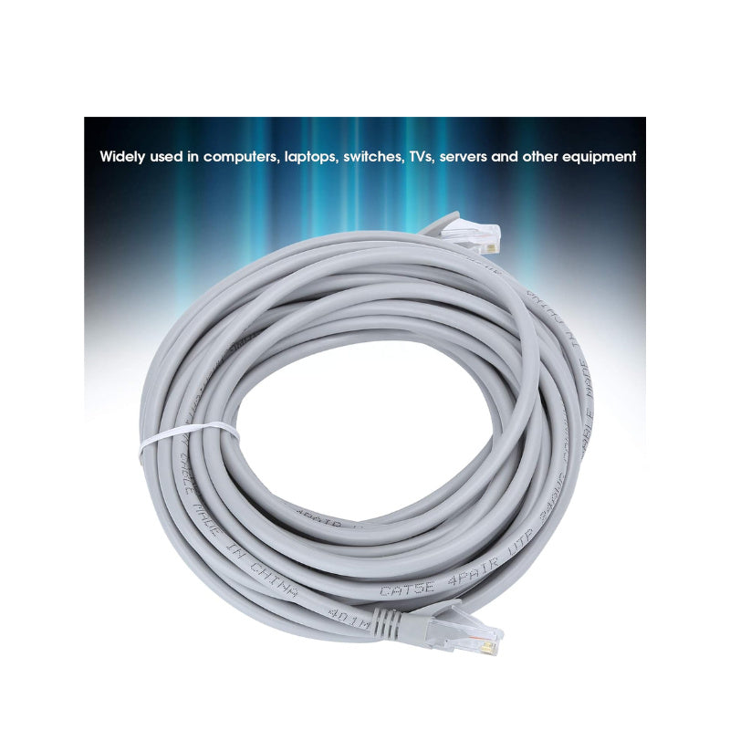 Cat5E Ethernet Cable 100FT Grey