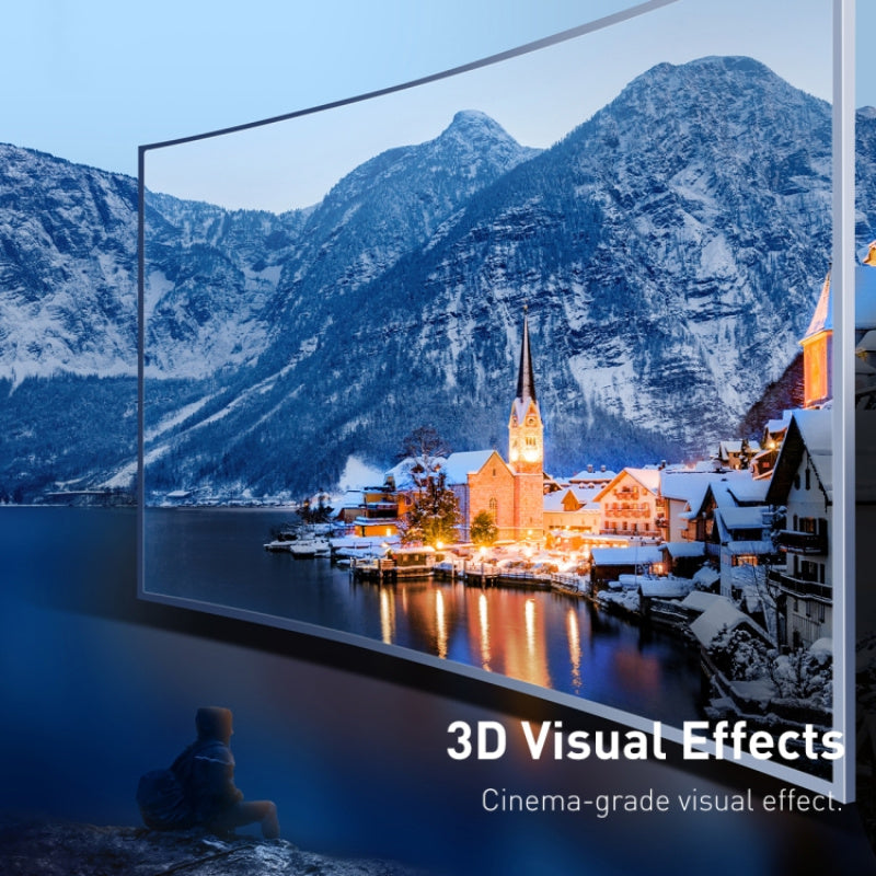 High Definition Series HDMI 8K to HDMI 8K Same Screen Adapter Cable, Length:2m(Black)