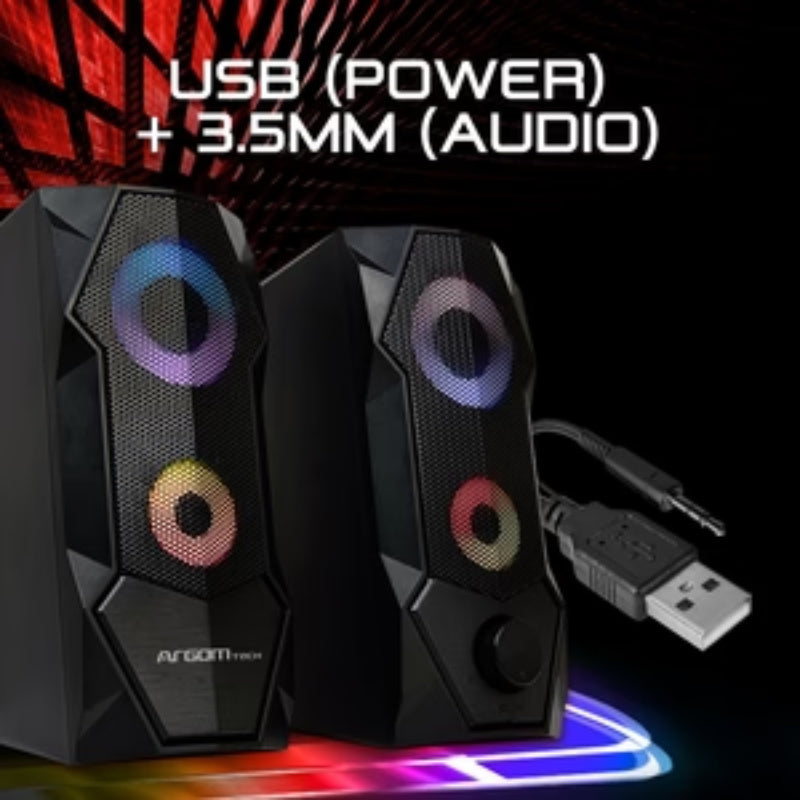 ARGOM TECH COMBAT GAMING S68 2.0CH MULTIMEDIA SPEAKERS