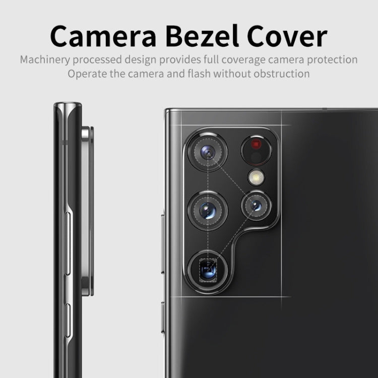 Samsung Galaxy S22 Ultra 5G Camera Lens Protector Full Cover(Silver)