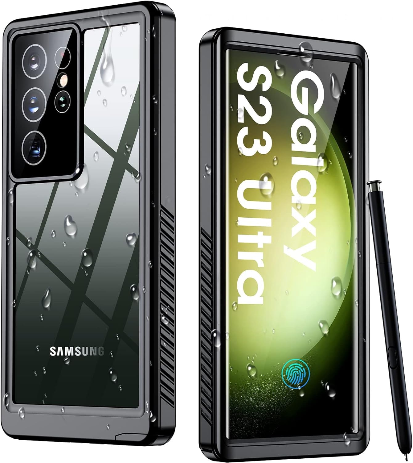 Samsung Galaxy S23 Ultra Case,Waterproof Built-in Lens, Screen Protector