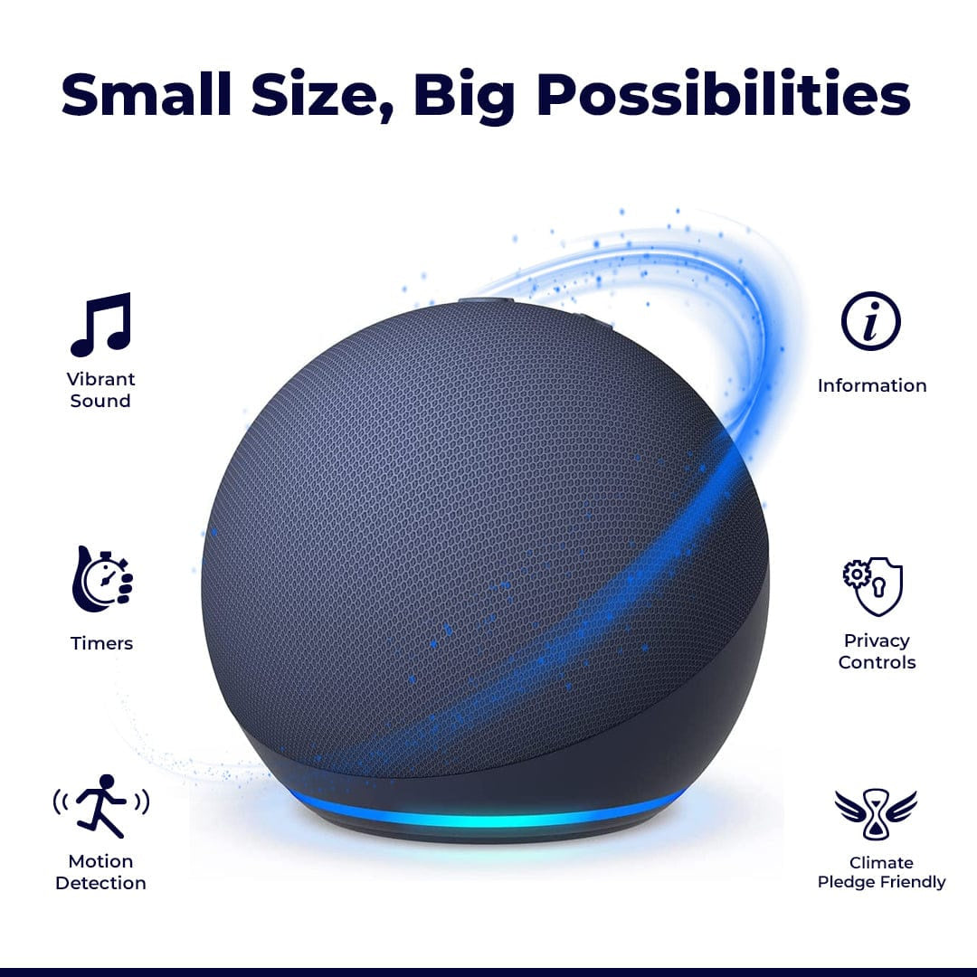 Echo Dot (4th Gen, 2020 release) | Smart speaker with Alexa | Twilight Blue