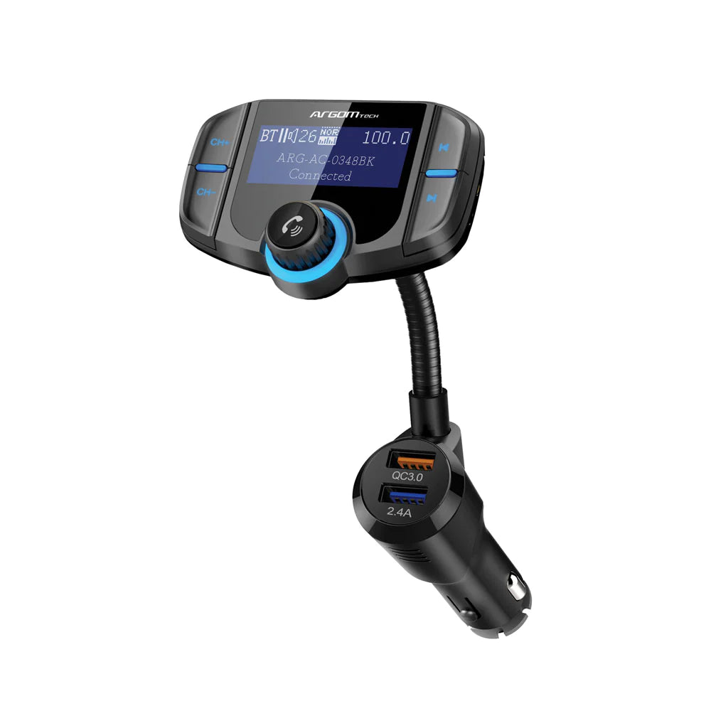 SPECTRO T4 HANDS-FREE CAR KIT WITH DUAL USB QUICK CHARGING PORTS