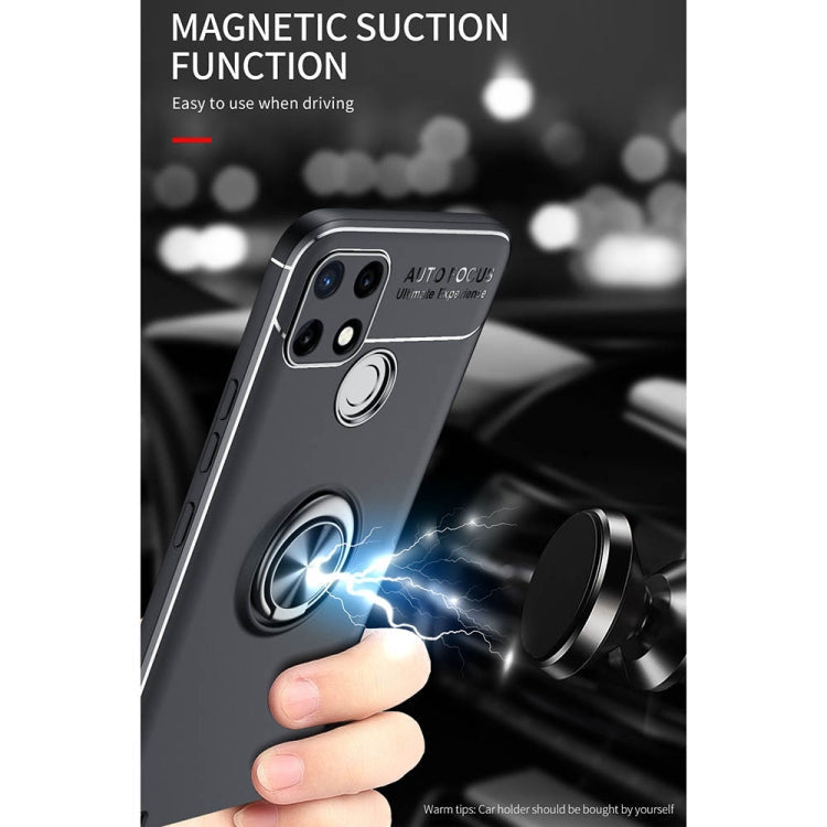 Copy of OPPO Realme C21Y Metal Ring Holder TPU Phone Case(Black)