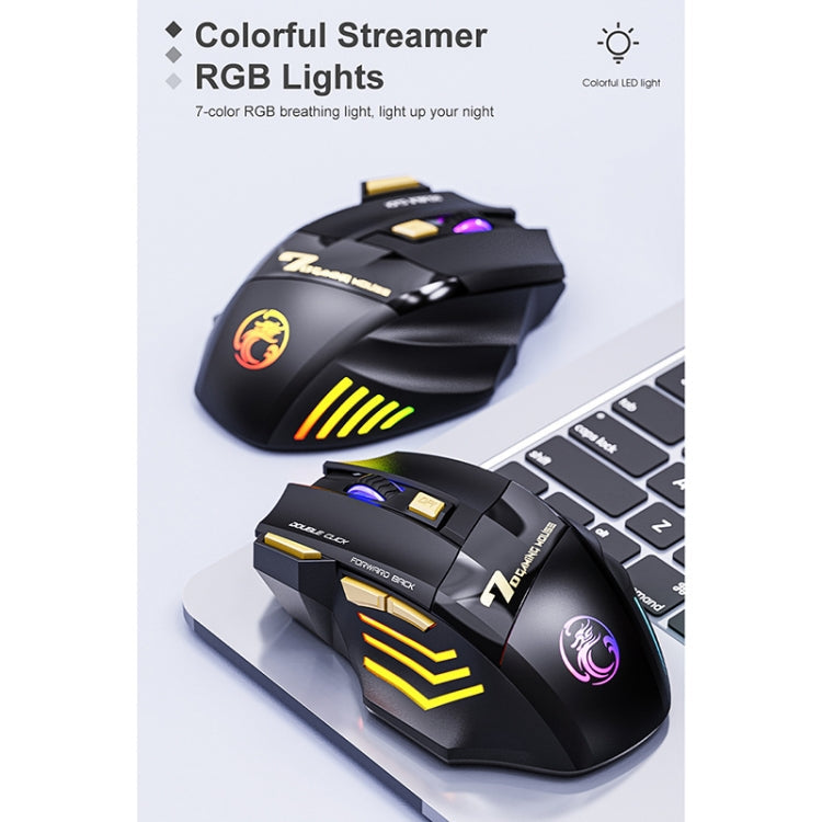 iMICE GW-X7 7-button Silent Rechargeable Wireless Gaming Mouse