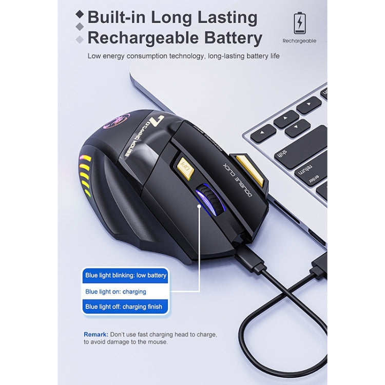 iMICE GW-X7 7-button Silent Rechargeable Wireless Gaming Mouse