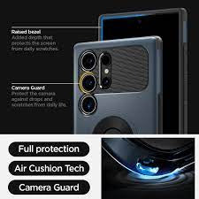 Spigen [Slim Armor] (MagFit) Phone Case for Galaxy S24 Ultra Metal Slate