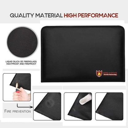 Fireproof and Waterproof Protective Bag for Digital Accessories  and Valuables