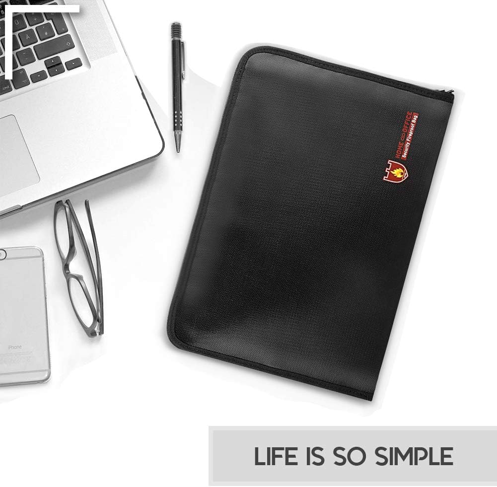Fireproof and Waterproof Protective Bag for Digital Accessories  and Valuables