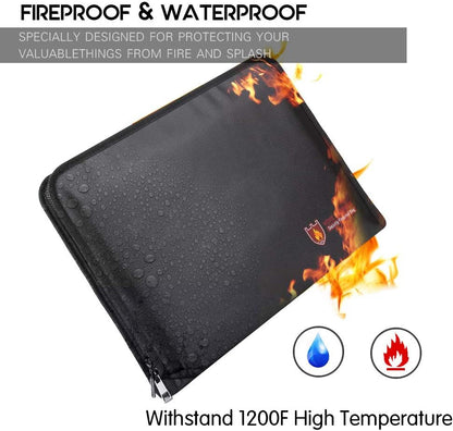 Fireproof and Waterproof Protective Bag for Digital Accessories  and Valuables